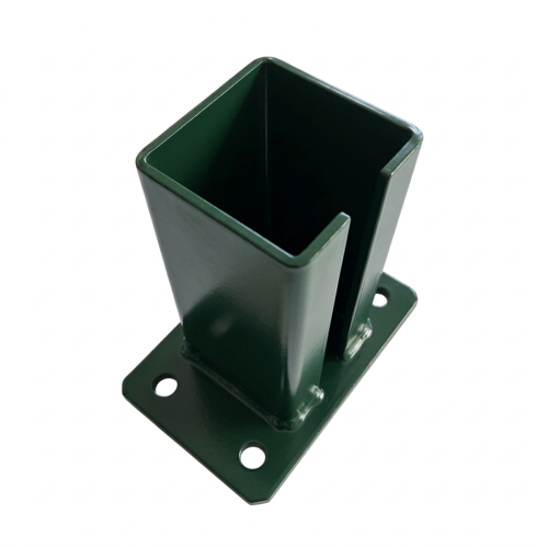 Podstawa do słupa ogrodzeniowego 80x80 mm 8 mm zielony 000-787 (2)