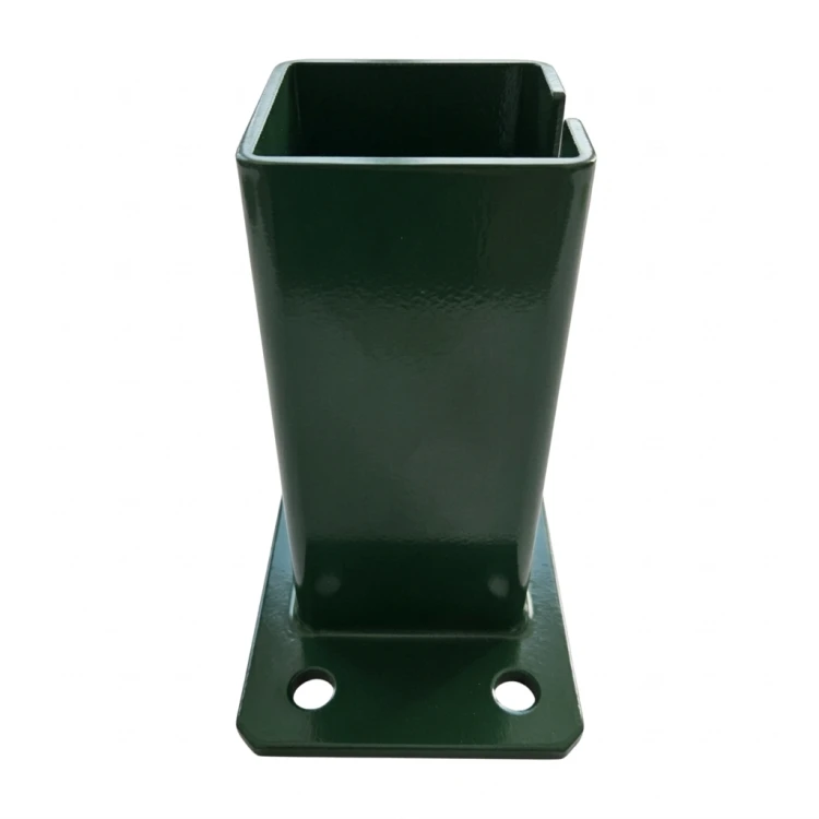 Podstawa do słupa ogrodzeniowego 80x80 mm 8 mm zielony 000-787 (3)