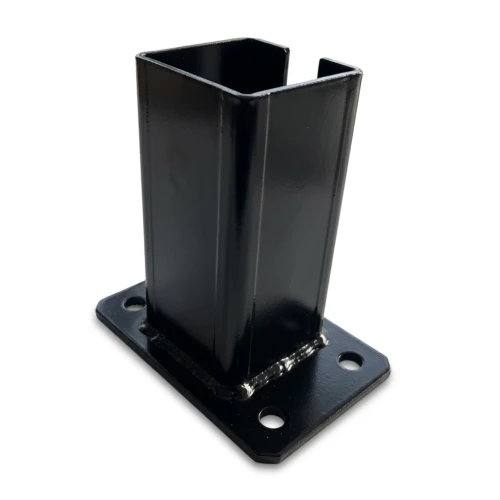 Podstawa do słupa ogrodzeniowego 80x80 mm 8 mm czarny 000-786 (1)