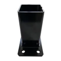 Podstawa do słupa ogrodzeniowego 80x80 mm 8 mm czarny 000-786 (3)
