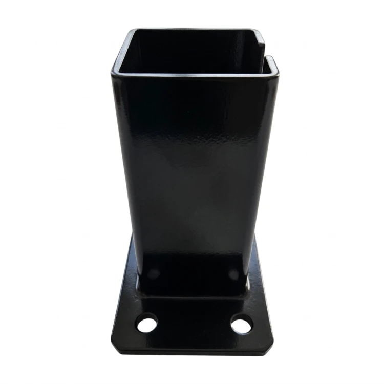 Podstawa do słupa ogrodzeniowego 80x80 mm 8 mm czarny 000-786 (3)