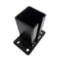 Podstawa do słupa ogrodzeniowego 80x80 mm 8 mm czarny 000-786 (4)