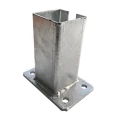 Podstawa do słupa ogrodzeniowego 80x80 mm 8 mm ocynk 000-785 (1)