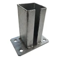 Podstawa do słupa ogrodzeniowego 80x80 mm 8 mm ocynk 000-785 (2)