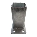 Podstawa do słupa ogrodzeniowego 80x80 mm 8 mm ocynk 000-785 (3)