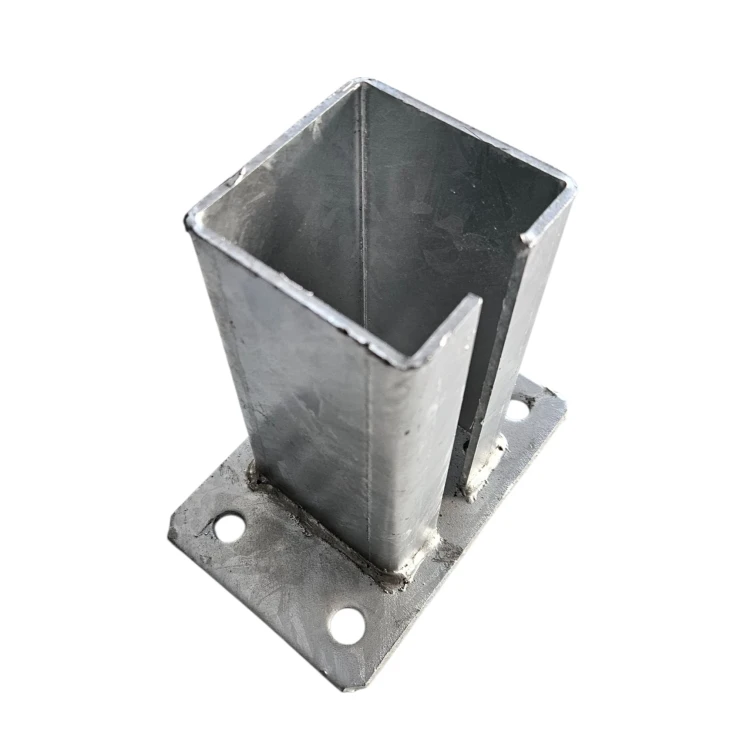 Podstawa do słupa ogrodzeniowego 80x80 mm 8 mm ocynk 000-785 (4)