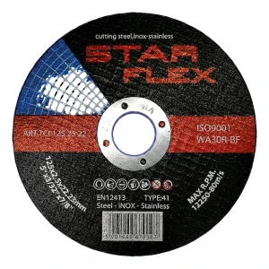 Star Flex – tarcza tnąca do stali i INOX 125 × 2,5 mm (typ 41)