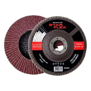 Star Flex tarcza listkowa odgięta T29 125 mm do stali – granulacja 60