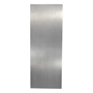 Kozza zaślepka boczna aluminiowa do profilu balustrady szklanej U – satyna 121×45 mm