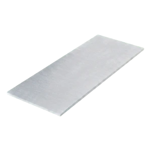 Kozza zaślepka boczna płaska do profilu U balustrady całoszklanej 124×50 mm AISI 304 satyna