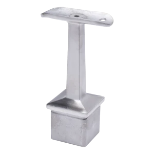 Postal – podpora poręczy balustrady Ø42,4 mm na słupek 40x40x2 mm, stal nierdzewna AISI 304 satyna