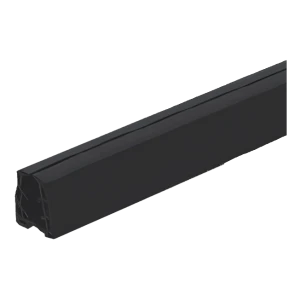 Uszczelka gumy dociskowej pochwytu nakładanego na szkło 11,5–13,5 mm, 24×24 mm, czarna