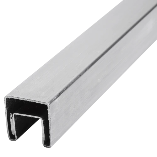 PSG Pochwyt nakładany na szkło 40x40 mm AISI 304 satyna – 2500 mm 001-082 (1)