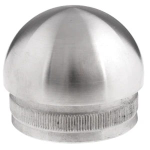 Zaślepka elipsoidalna wbijana do rury balustrady 42,4 mm – stal AISI 304 satyna