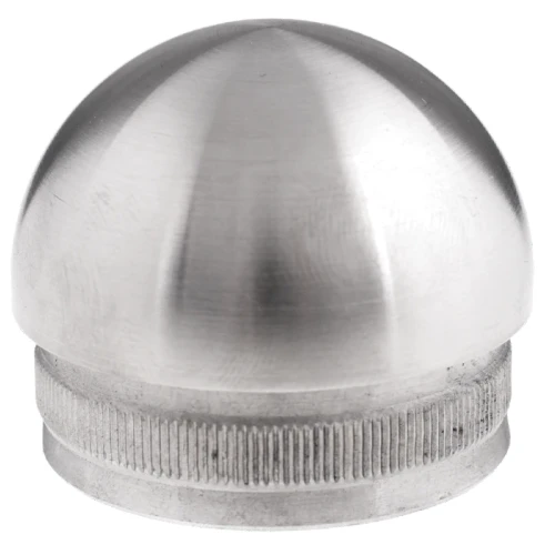 Kozza zaślepka elipsoidalna wbijana do rury balustrady 42,4 mm – stal AISI 304 satyna 001-095 (1)