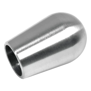 Zakończenie pręta balustrady fi 12 mm owalne H30 stal nierdzewna satyna