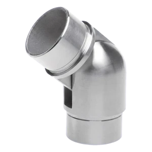 Postal – kolano przegubowe balustradowe 90°–180° do rury 42,4x2 mm, stal AISI 304 satyna