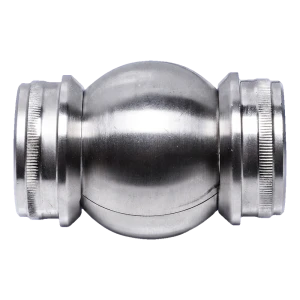 Łącznik przegubowy kulowy regulowany 90°–180° do rury fi 42,4 mm – stal nierdzewna AISI 304 satyna