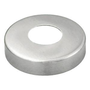 Rozeta maskująca balustradowa okrągła Ø85 mm do rury 42,4 mm – stal nierdzewna AISI 304 satyna