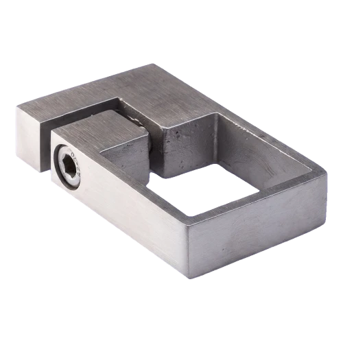 PSG obejma zaciskowa boczna do profilu 40x40 mm – stal nierdzewna AISI 304 satyna 001-183 (1)