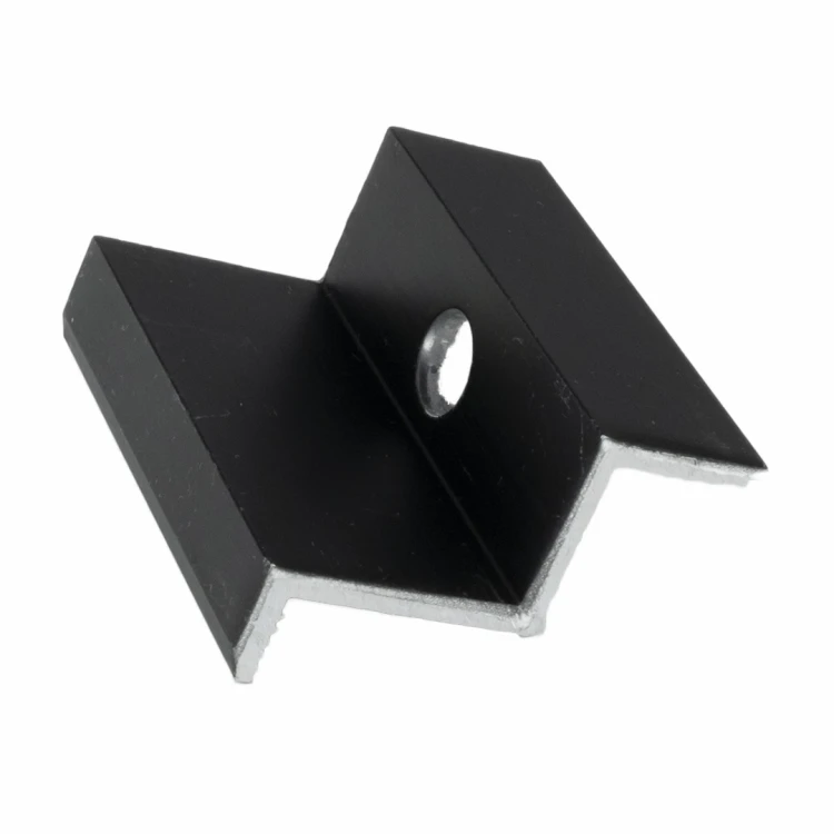 Klema dociskowa boczna H35 Aluminium 6060 Otwór M8 Anodowany PV-03-06