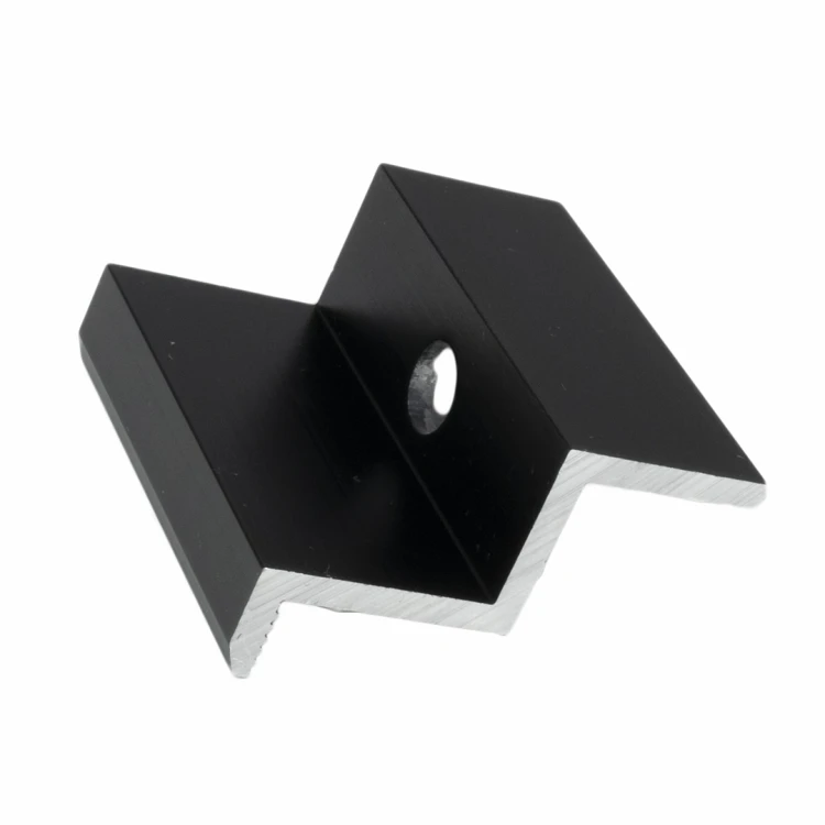 Klema dociskowa boczna H40 Aluminium 6060 Otwór M8 Anodowany PV-03-10