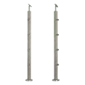 PSG Słupek balustradowy środkowy przelotowy fi 42,4 mm AISI 304 – 4 uchwyty, satyna 001-204 (1)