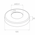 PSG Słupek balustradowy środkowy przelotowy fi 42,4 mm AISI 304 – 4 uchwyty, satyna 001-204 (5)