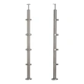 PSG słupek balustradowy narożny stalowy AISI 304 ø42,4 mm H1060 mm z uchwytami na rurki ø12 mm 001-206 (1)