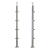 PSG słupek balustradowy narożny stalowy AISI 304 ø42,4 mm H1060 mm z uchwytami na rurki ø12 mm 001-206 (1)