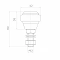 PSG rolka prowadząca gumowana FI 42 mm do bram przesuwnych – gwint M12 001-282 (2)