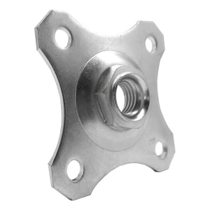 Szyld ozdobny 80×80×3 mm pod zawias regulowany M16 – ocynkowany