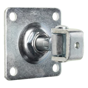 PSC zawias bramowy regulowany z szyldem M20 ocynkowany 100×100×4 mm