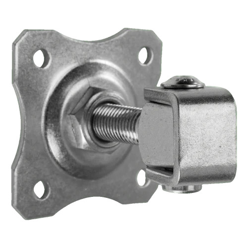 Zawias regulowany bramowy z szyldem ozdobnym M16 80×80 mm stalowy ocynkowany 001-363 (1)
