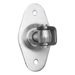Zawias regulowany bramowy z szyldem owalnym M20 160×85 mm – stalowy ocynkowany