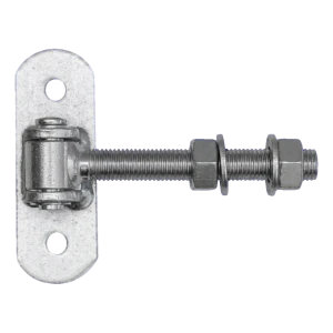 Zawias regulowany bramowy M16 z szyldem 115×40 mm – ocynkowany