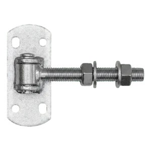 Zawias regulowany bramowy M16 z szyldem 115×50 mm – ocynkowany