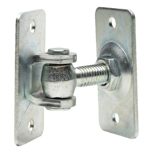 Zawias regulowany M12 dwustronnie przykręcany – podstawa 74×38 mm do bram i furtek