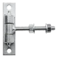 Zawias regulowany bramowy M12 ocynkowany – szyld 130×30 mm 001-417 (1)