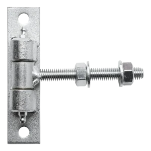 Zawias regulowany bramowy M12 ocynkowany – szyld 130×30 mm