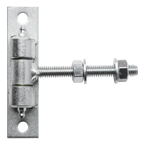 Zawias regulowany bramowy M12 ocynkowany – szyld 130×30 mm 001-417 (1)
