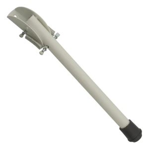 Nóżka blokująca drzwi stalowa sprężynowa 160 mm – biała
