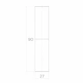 PSG zawias toczony bramowy fi 27 mm – wysokość 90 mm do bram skrzydłowych 001-475 (2)