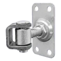 Komet – zawias regulowany bramowy M12 z szyldem 75 × 37 mm, cynk galwaniczny 001-522 (1)