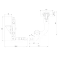 Comunello Albatros Piccolo – system zawiasów do bramy łamanej do 4 m / 100 kg 001-530 (8)
