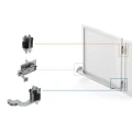 Comunello Albatros Piccolo – system zawiasów do bramy łamanej do 4 m / 100 kg 001-530 (9)