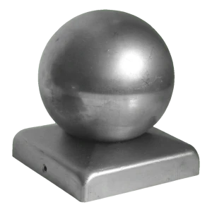 Daszek ogrodzeniowy stalowy ocynkowany 40×40 mm z kulą ozdobną fi 40