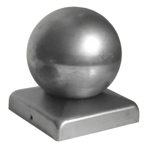 Daszek ogrodzeniowy stalowy 70×70 mm z kulą fi 70 – ocynkowany