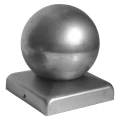 Daszek ogrodzeniowy stalowy ocynkowany 80×80 mm z kulą fi 80 mm 001-565 (1)