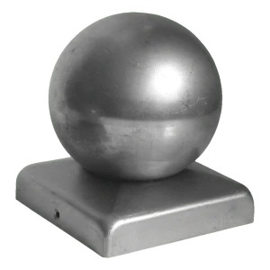 Daszek ogrodzeniowy stalowy z kulą 100x100 mm ocynkowany